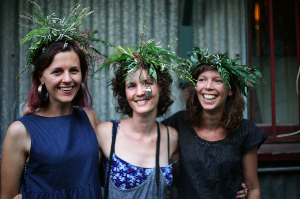 Knack Merchant floral crowns workshop. THE MUSE SPOKE | Emily Devers